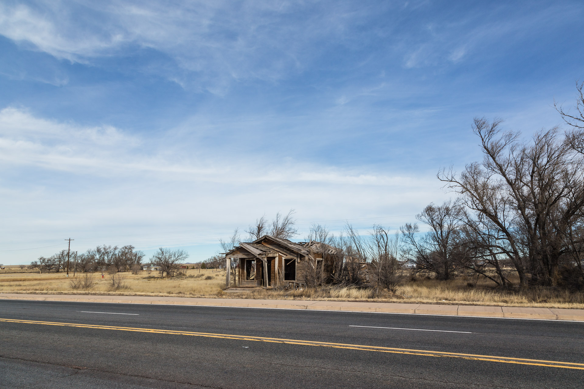Encino, New Mexico - A Simple Wood House
