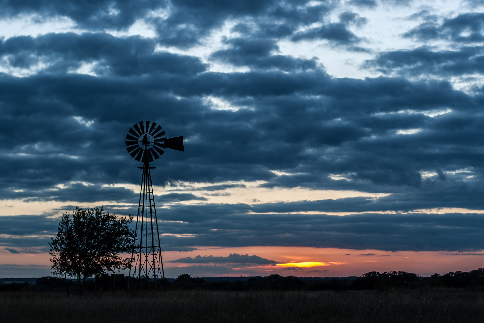 After Sunset Windmill