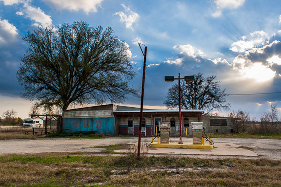 Elgin, Texas - BBQ And Gas Station