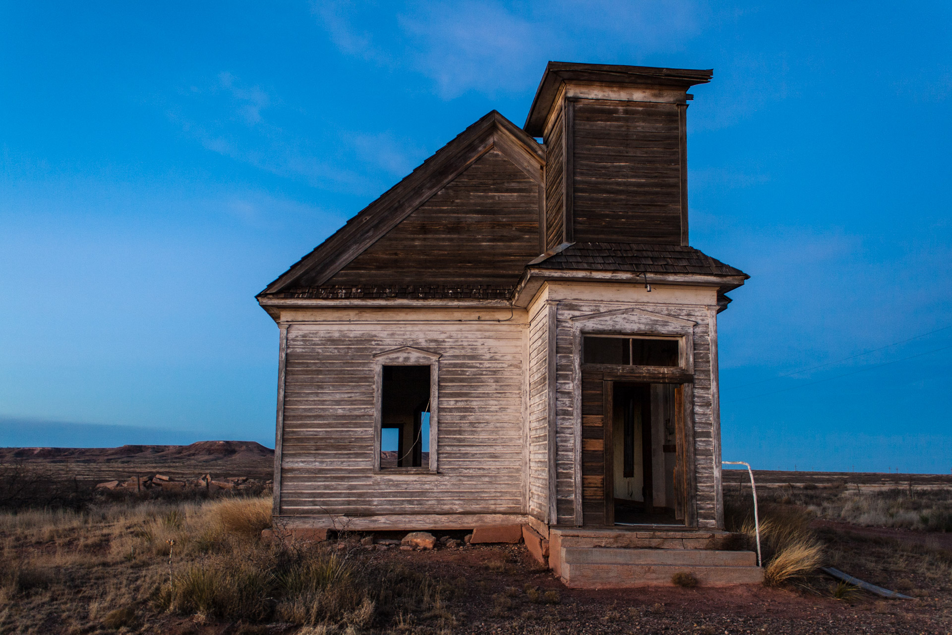Taiban, New Mexico - Church At Sunset (front)