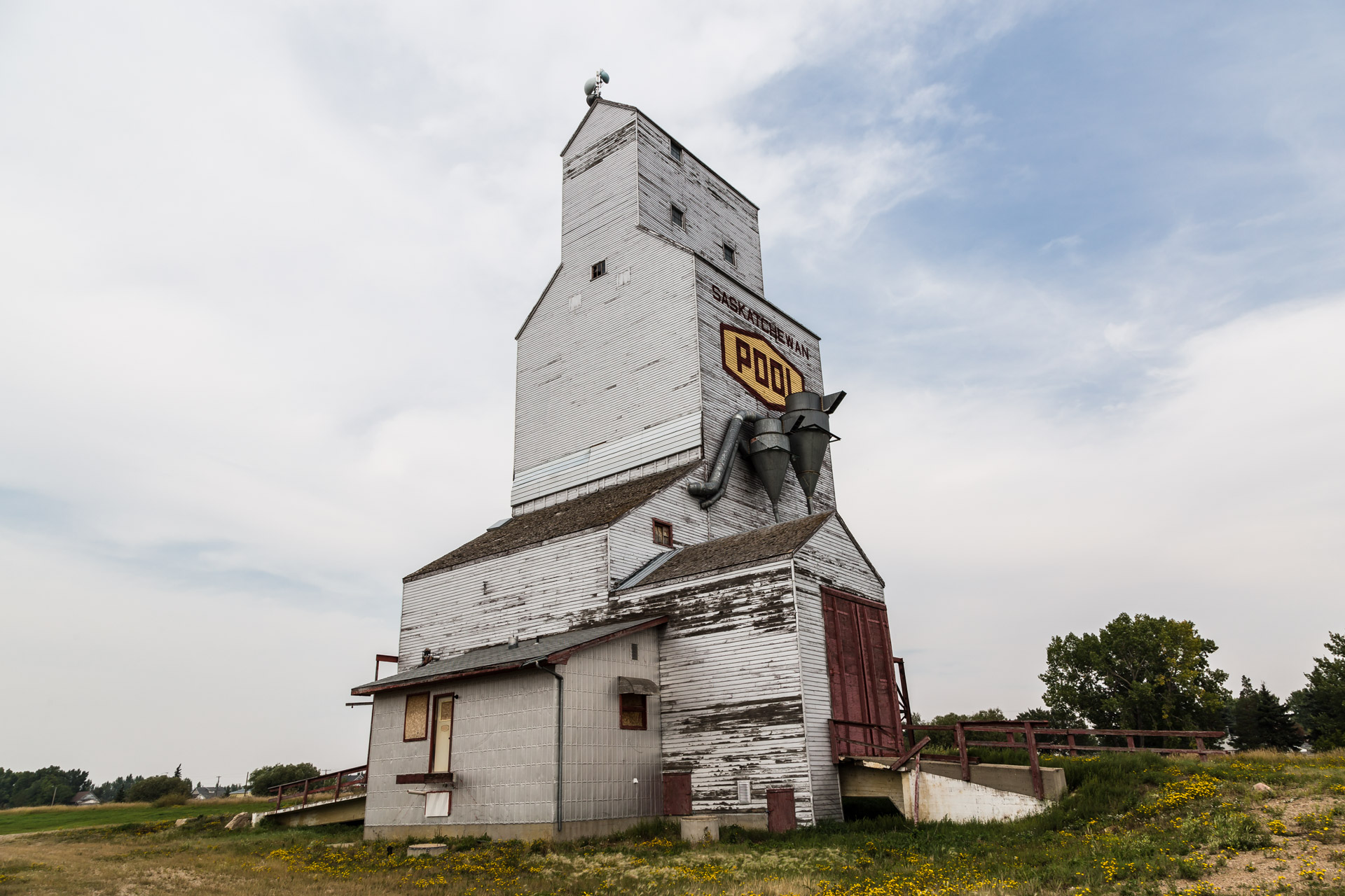 Grain Elevator In Town (angle up)
