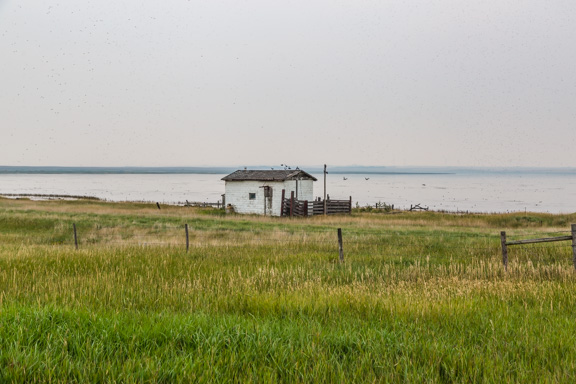 Morse, Saskatchewan, Canada - Lakeside Shack
