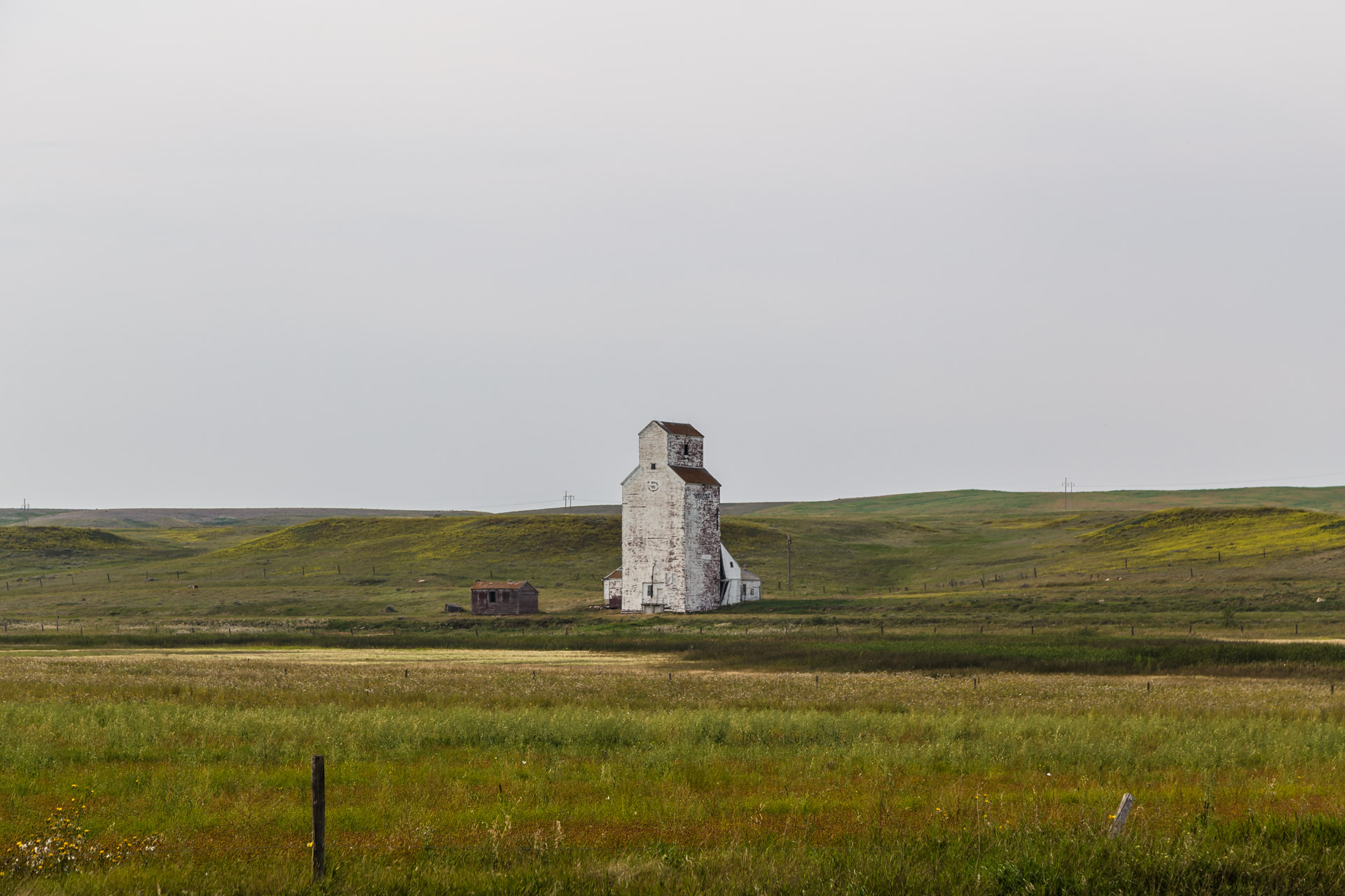 Central Butte, Saskatchewan, Canada - Lonely Grain Elevator