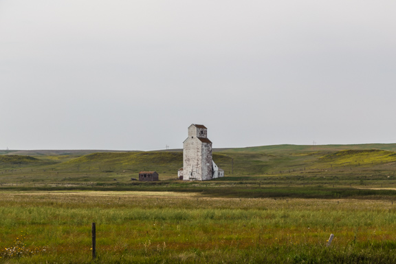 Central Butte, Saskatchewan, Canada - Lonely Grain Elevator