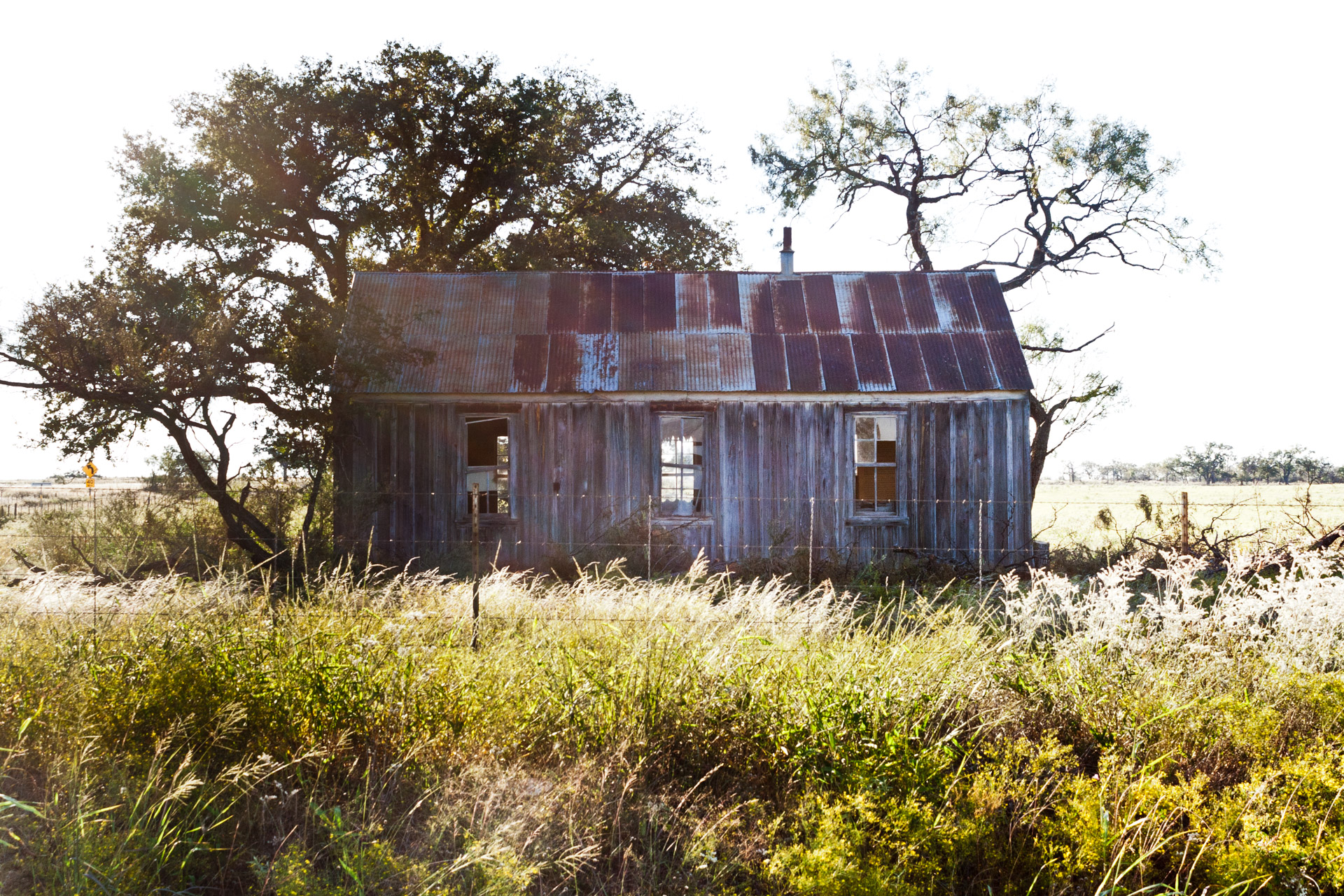 Mason County, Texas - The Broken Windows House (side far)