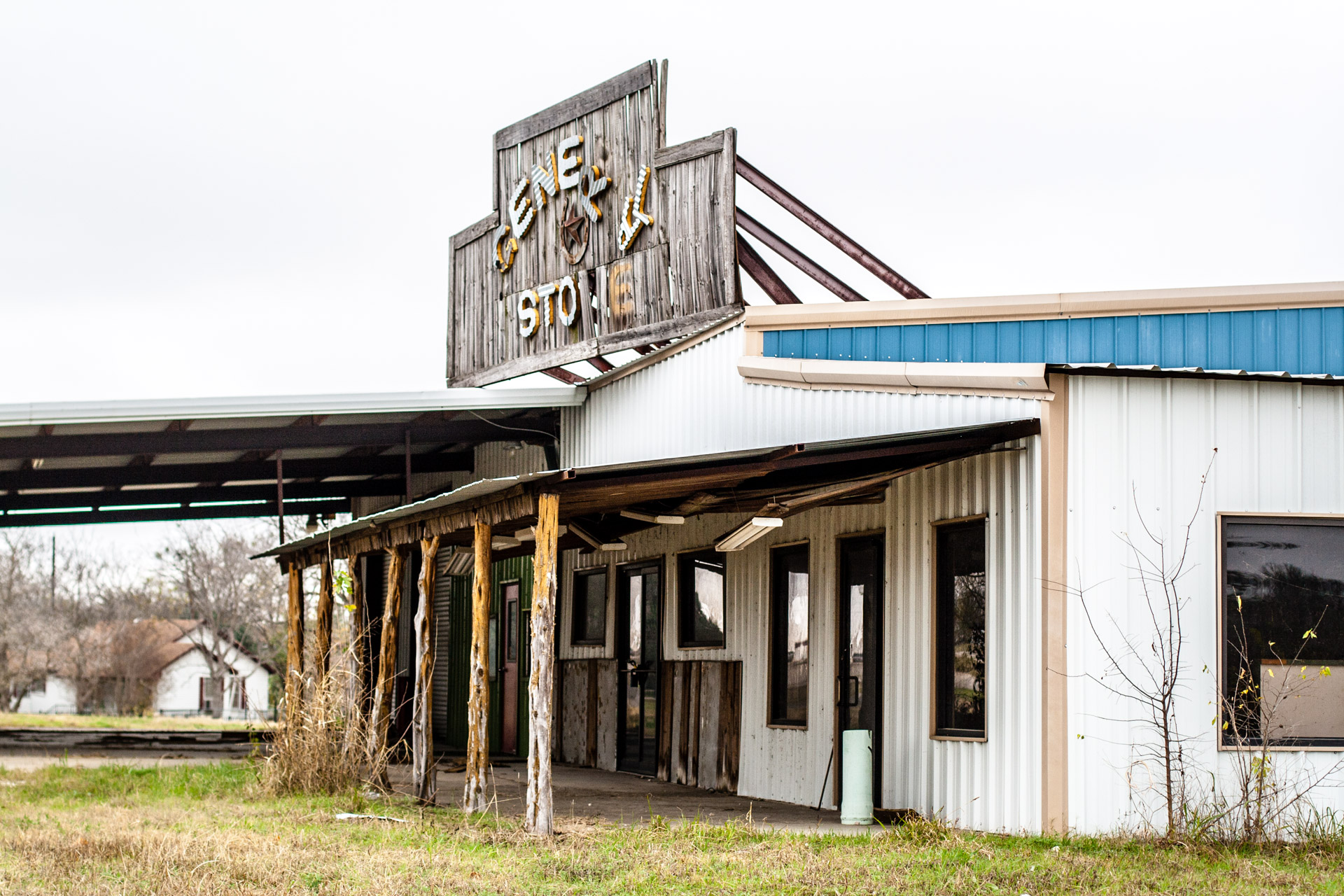 Taylor, Texas - The General Store Gas Station (side sign)