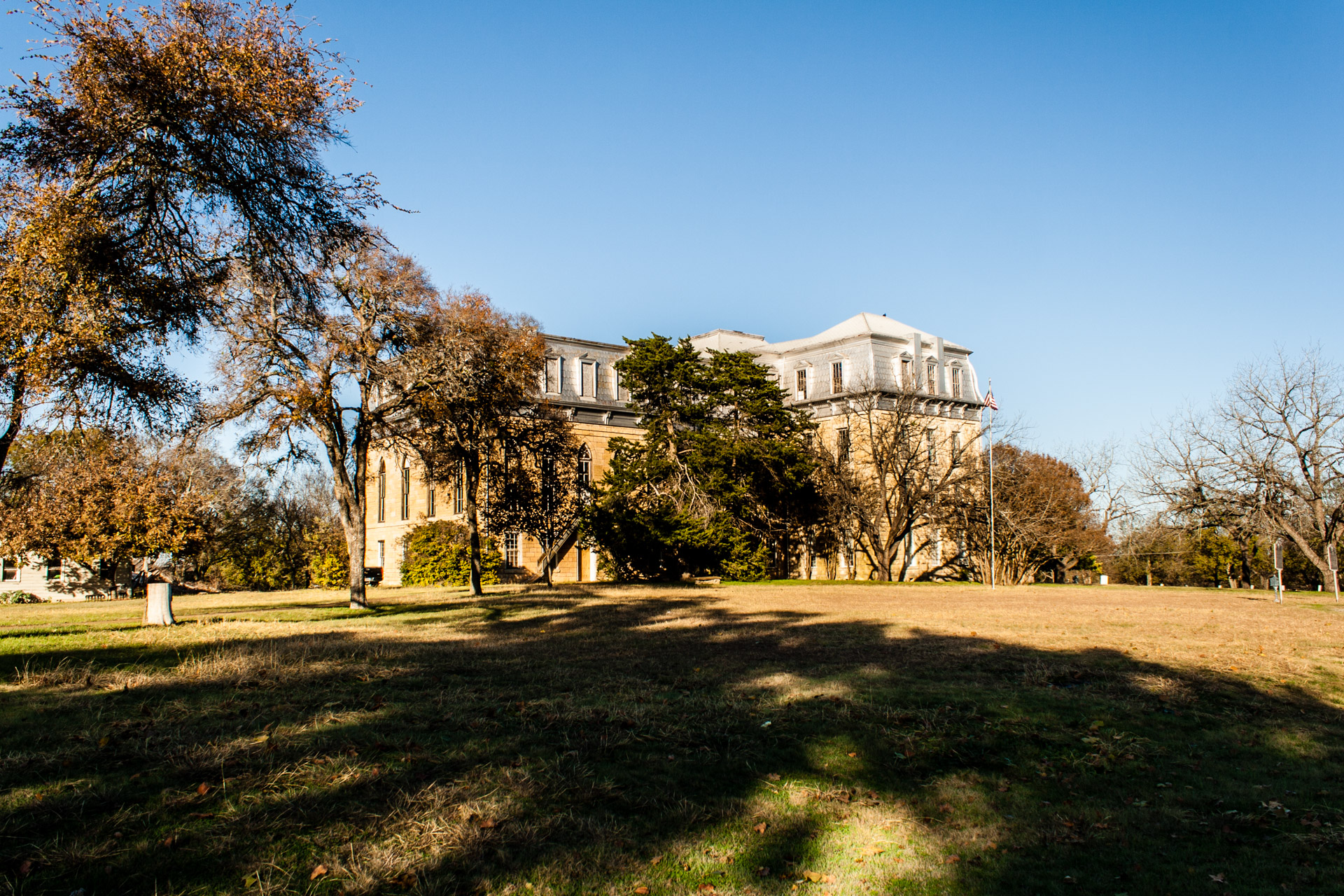 Tehuacana, Texas - Old Trinity University (front far angle)