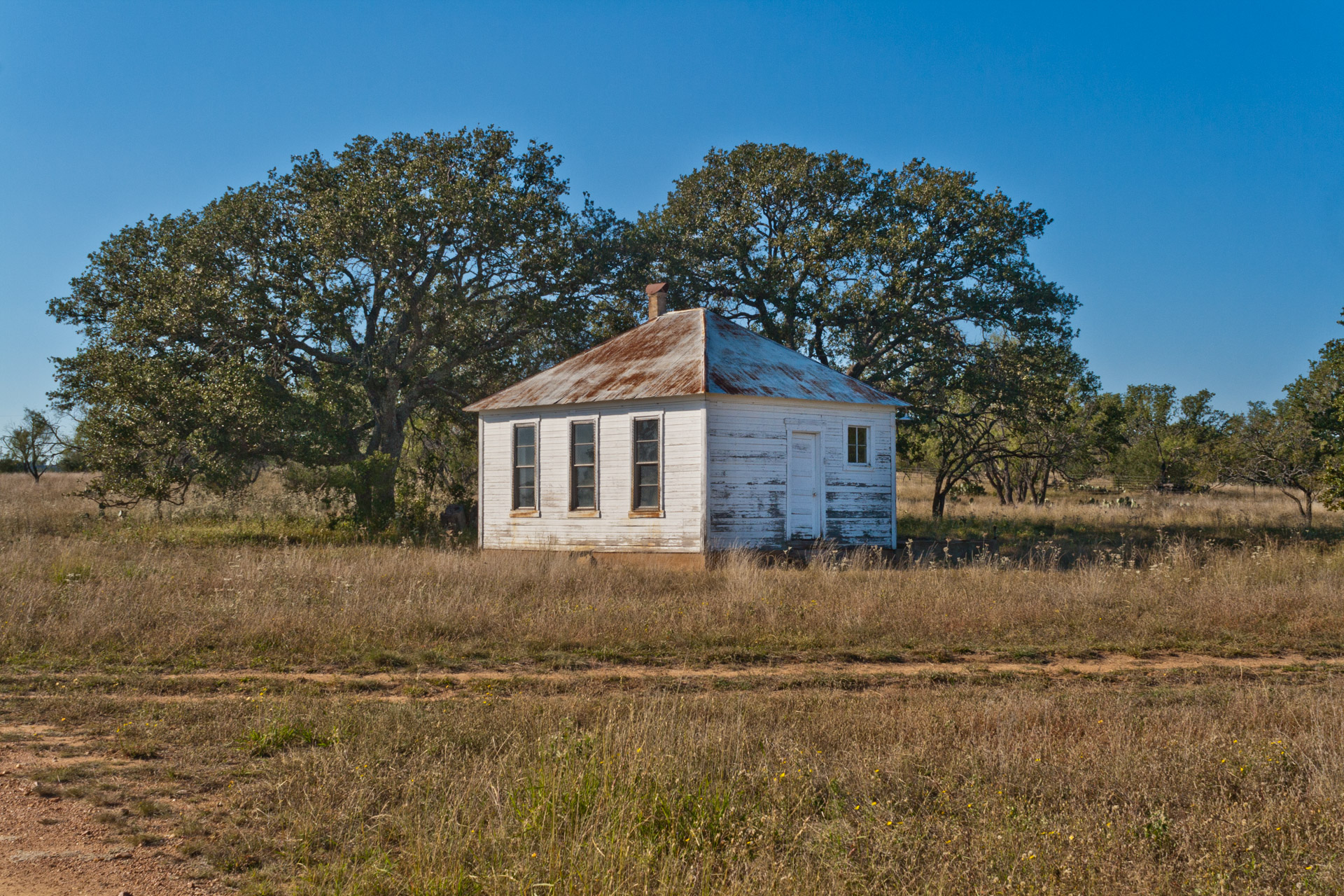 Fly Gap, Texas - The One-Room Schoolhouse (side far)