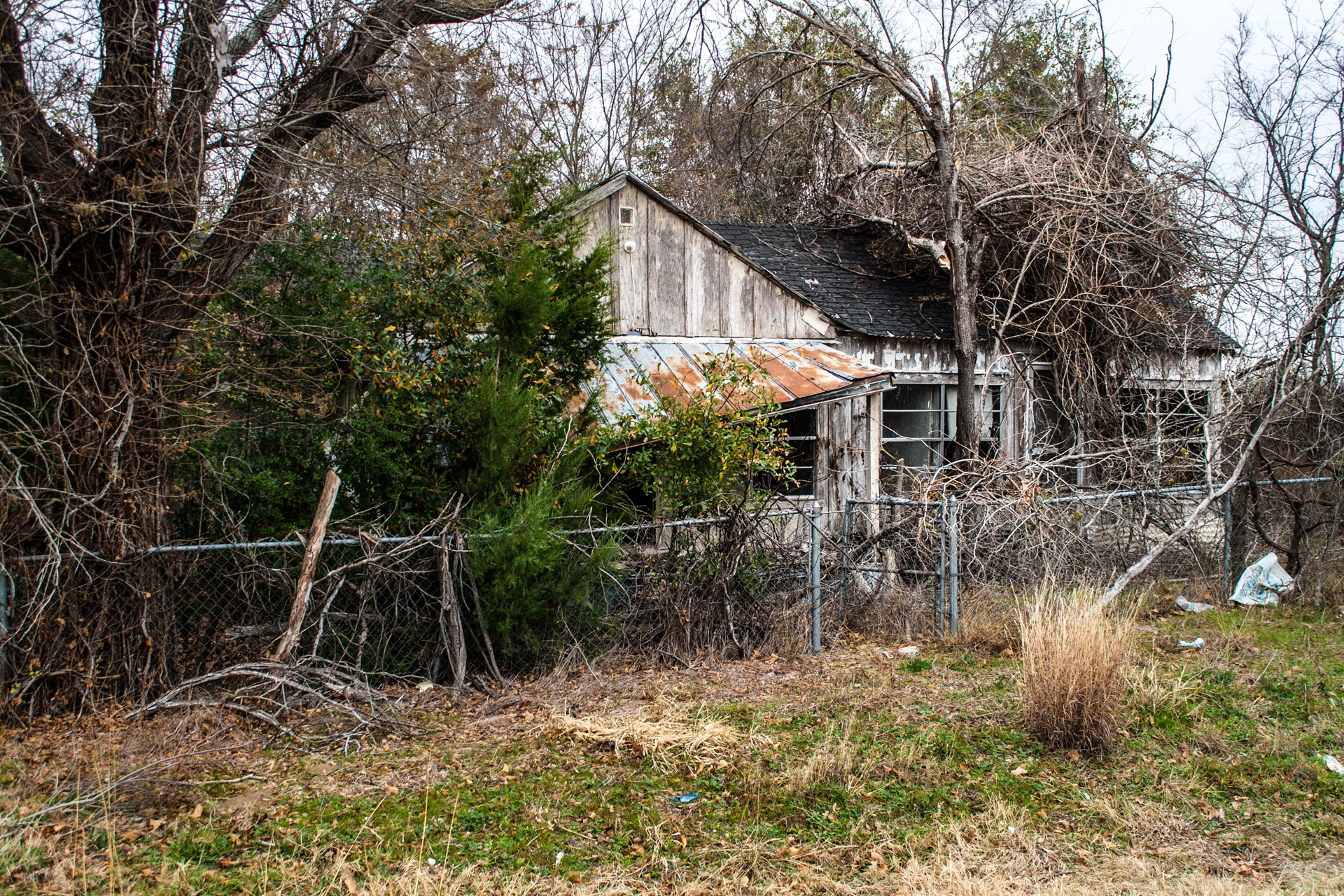 Reagan, Texas - A Branchy House and Truck (front mid)