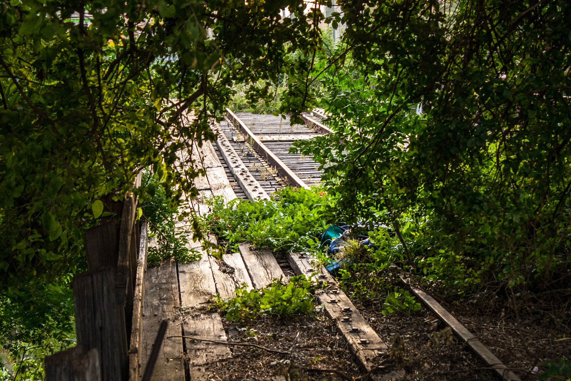 An Old Downtown Austin Railroad Bridge (back angle)