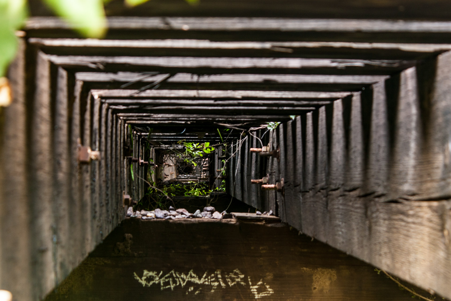 An Old Downtown Austin Railroad Bridge (inside)