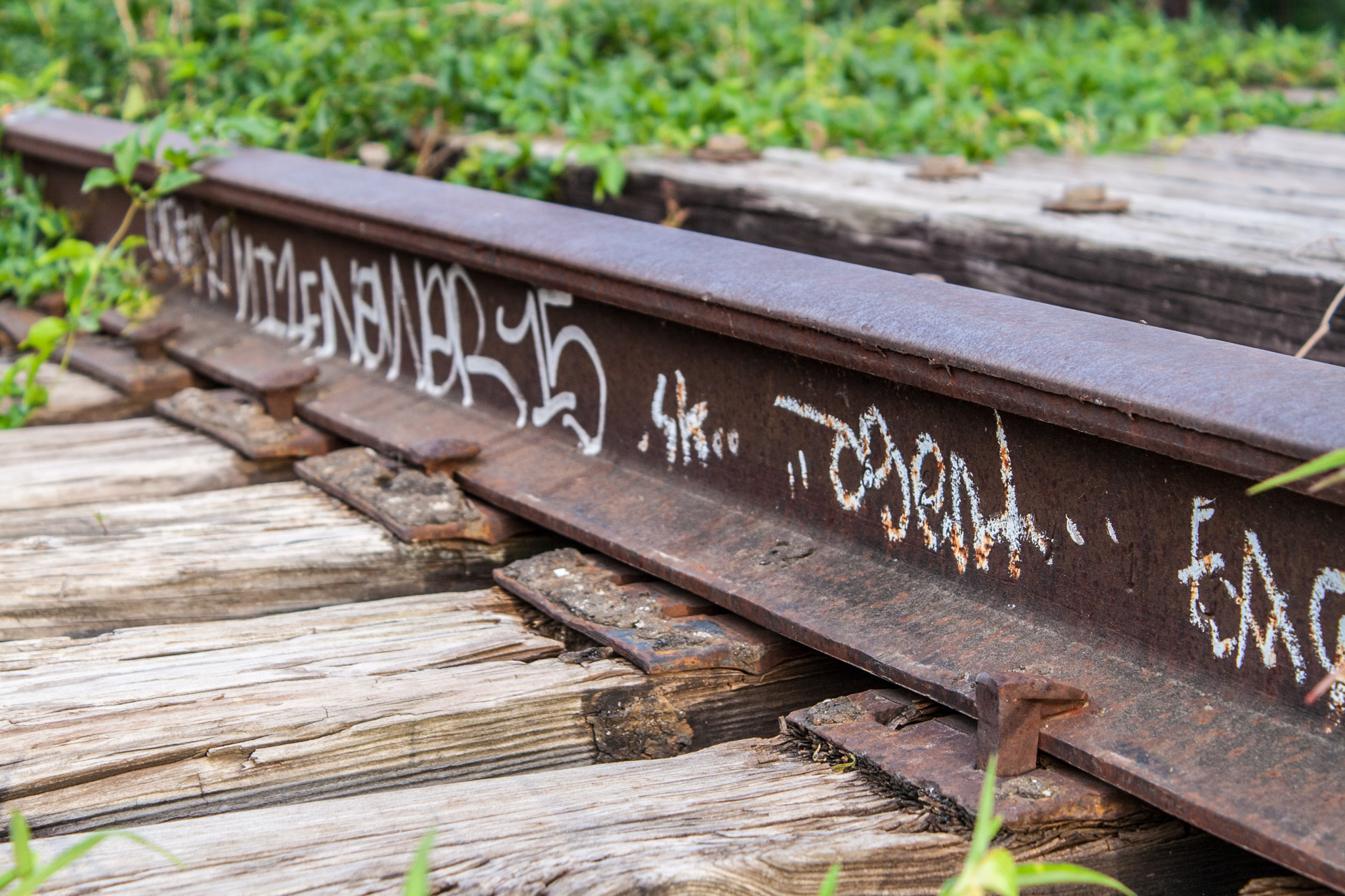 An Old Downtown Austin Railroad Bridge (rail side bottom)