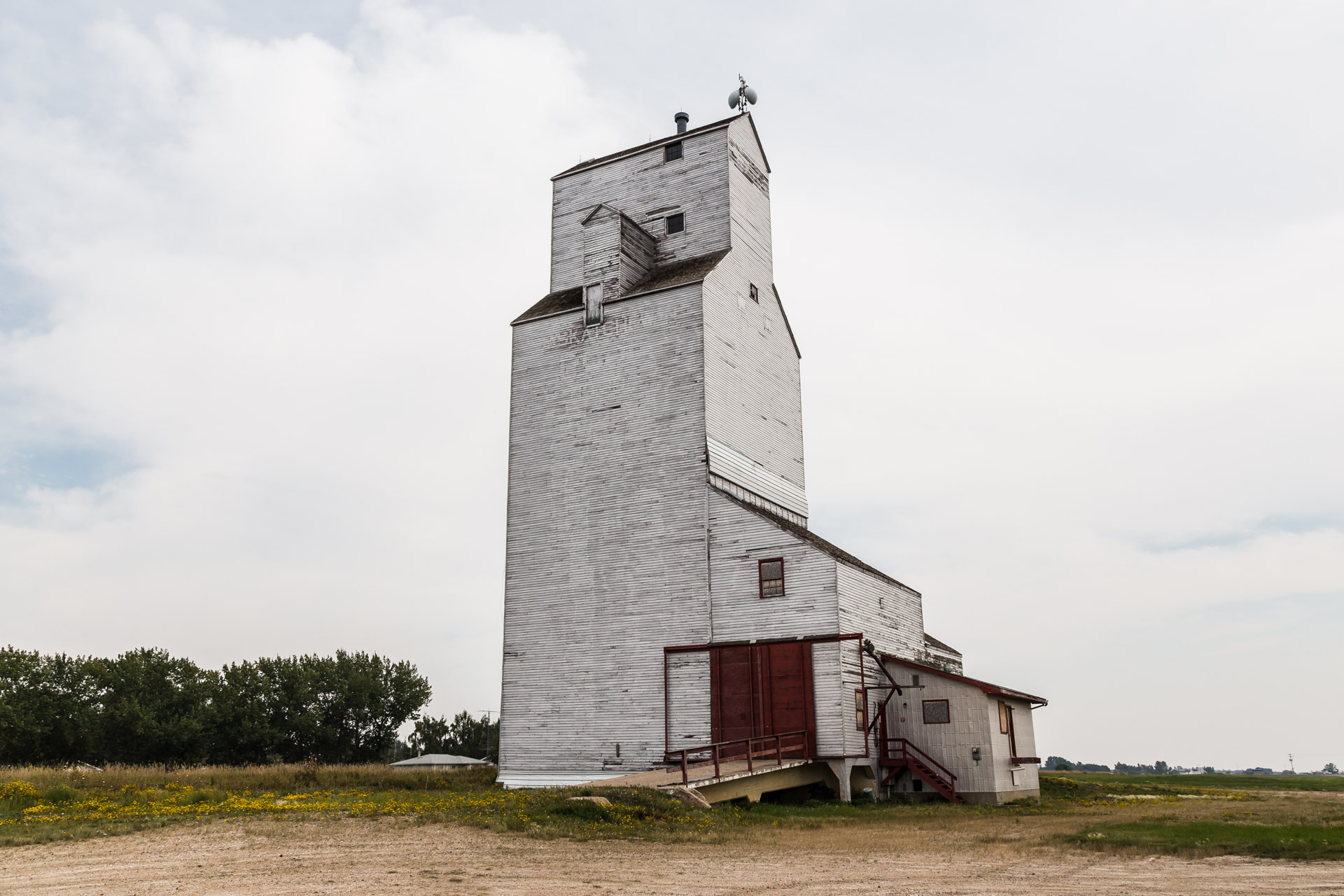 Grain Elevator In Town (back)