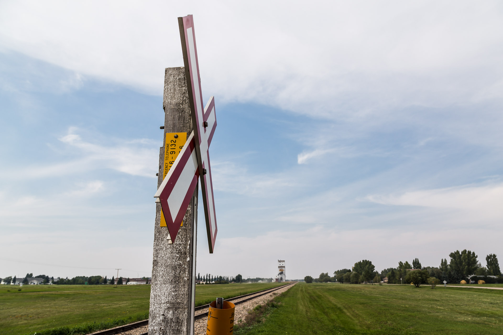 Grain Elevator In Town (far tracks)