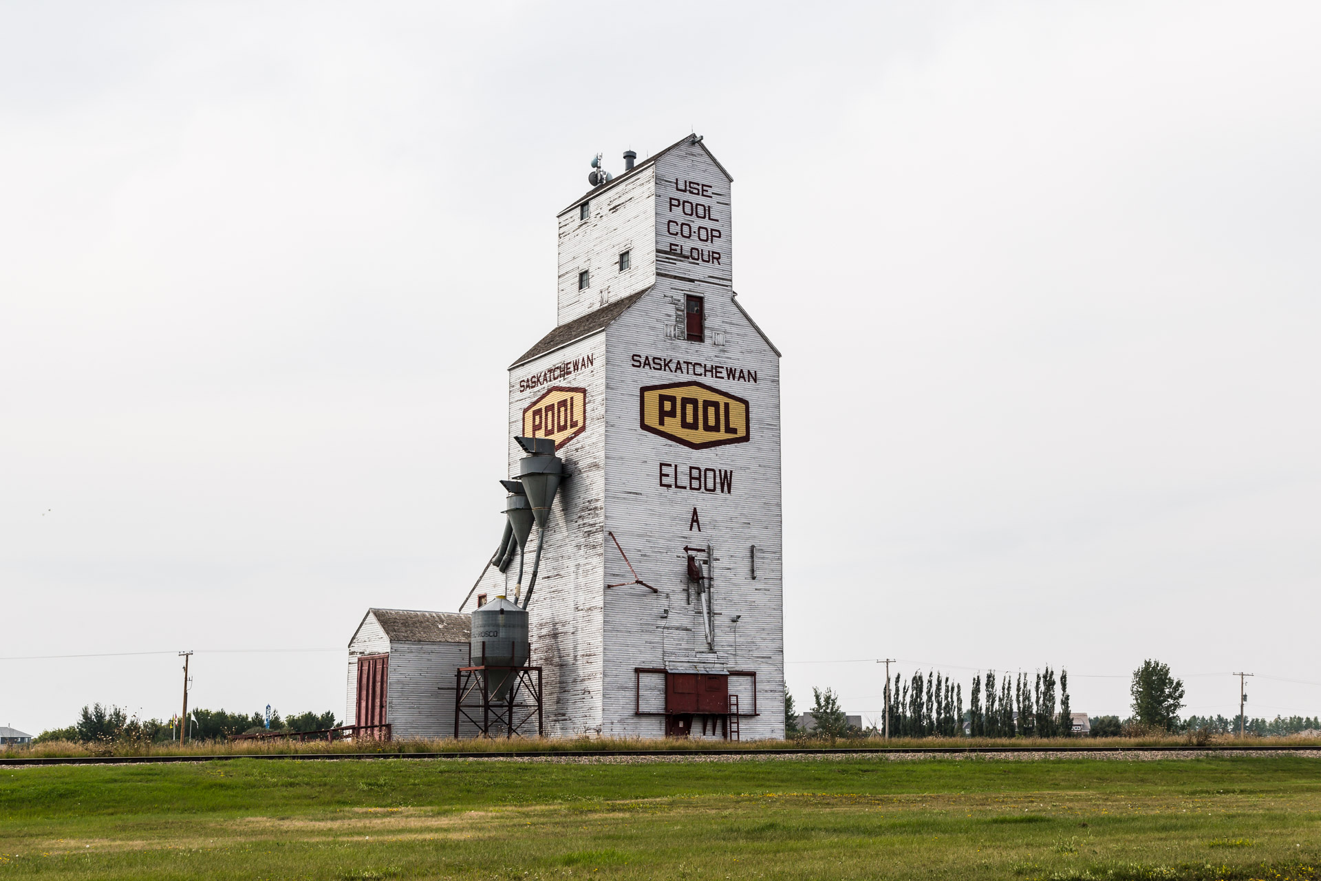 Elbow, Saskatchewan, Canada - Grain Elevator In Town