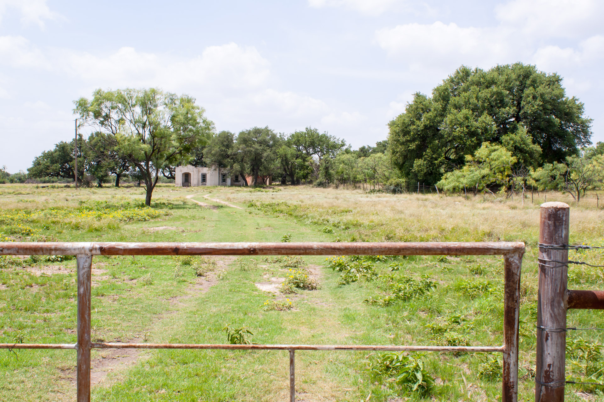 Path To An Arched House (front fence)